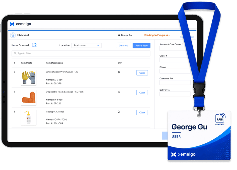 Checkout Kiosk with user badge-2